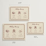 "Mughal Gardens" - Wedding Weekend Itinerary Cards in Ivory by Sherley Ferreira - Formats Available