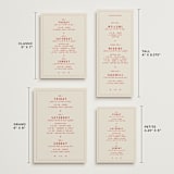 "Coyota" - Wedding Weekend Itinerary Cards in Sierra by Ani Somi - Formats Available