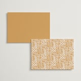 "Tribal Rythm" - Wedding Weekend Itinerary Cards in Amber by Selima Akhter - Back of Card Options