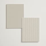 "Aspen Knoll" - Wedding Weekend Itinerary Cards in Linen by Amy Kross - Back of Card Options