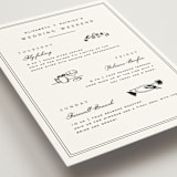 "Aspen Knoll" - Wedding Weekend Itinerary Cards in Linen by Amy Kross - Detail
