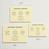"Courthouse" - Wedding Weekend Itinerary Cards in Butter by Studio Suku - Formats Available
