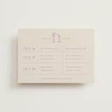 "Lavender Dreams" - Wedding Weekend Itinerary Cards in Lilac Dreams by Design Lotus - Front