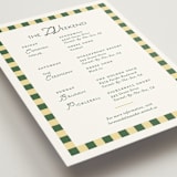 "grid" - Wedding Weekend Itinerary Cards in Citrus by Angela Quan - Detail