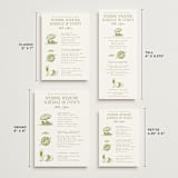 "West Coast Toile" - Wedding Weekend Itinerary Cards in Palm by Jenna Holcomb - Formats Available