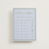 "Botanical Garden" - Wedding Weekend Itinerary Cards in Ocean by Sherley Ferreira - Front
