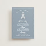 "Coastal Breeze" - Wedding Weekend Itinerary Cards in Blue Ocean by Sherley Ferreira - Front