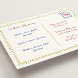 "Retro Palm Springs" - Wedding Weekend Itinerary Cards in Azure by The Fig Studio - Detail