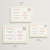 "Retro Palm Springs" - Wedding Weekend Itinerary Cards in Azure by The Fig Studio - Formats Available
