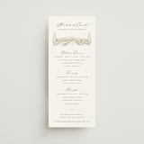 "Vineyard" - Wedding Weekend Itinerary Cards in Champagne by Sarah Brown - Front