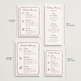 "Handwritten" - Wedding Weekend Itinerary Cards in Wine by Cass Loh - Formats Available