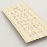 "palmetto" - Wedding Weekend Itinerary Cards in Lemon by Ellen Schlegelmilch - Detail