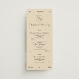 "Modern Fairy Tale" - Wedding Weekend Itinerary Cards in Rose by Helena Vitto - Front
