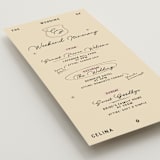 "Modern Fairy Tale" - Wedding Weekend Itinerary Cards in Rose by Helena Vitto - Detail