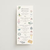 "Journey of the Day" - Wedding Weekend Itinerary Cards in Porcelain by frau brandt - Front