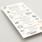 "Journey of the Day" - Wedding Weekend Itinerary Cards in Porcelain by frau brandt - Detail