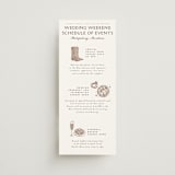 "Mountain Ranch Toile" - Wedding Weekend Itinerary Cards in Leather by Jenna Holcomb - Front