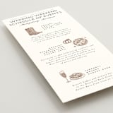 "Mountain Ranch Toile" - Wedding Weekend Itinerary Cards in Leather by Jenna Holcomb - Detail