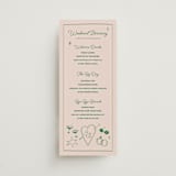 "Crazy Little Thing Called Love" - Wedding Weekend Itinerary Cards in Avocado by Helena Vitto - Front