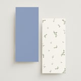 "SweetHearts" - Wedding Weekend Itinerary Cards in Periwinkle by Design Lotus - Back of Card Options