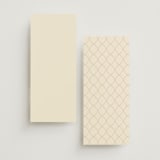 "Red Hearts" - Wedding Weekend Itinerary Cards in Champagne by Helena Vitto - Back of Card Options