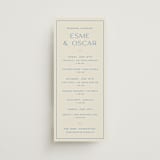 "Brooklyn" - Wedding Weekend Itinerary Cards in Cerulean by Ellen Schlegelmilch - Front