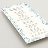 "Almafi" - Wedding Weekend Itinerary Cards in Cerulean by Itsy Belle Studio - Detail