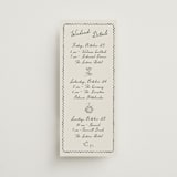 "Puglia" - Wedding Weekend Itinerary Cards in Rock by Pati Cascino - Front