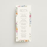 "Floral Pop" - Wedding Weekend Itinerary Cards in Tropical by Itsy Belle Studio - Front