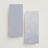 "watercolor flowers crest" - Wedding Weekend Itinerary Cards in Dusty Blue by Cass Loh - Back of Card Options