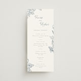 "Wreath In Bloom" - Wedding Weekend Itinerary Cards in Lake by Leah Bisch - Front