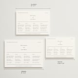 "Tuscany" - Wedding Weekend Itinerary Cards in Ink by Blustery August - Formats Available