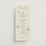 "Milagro" - Wedding Weekend Itinerary Cards in Ivory by Ani Somi - Front