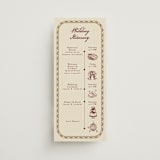 "Mughal Gardens" - Wedding Weekend Itinerary Cards in Ivory by Sherley Ferreira - Front