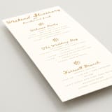 "Tribal Rythm" - Wedding Weekend Itinerary Cards in Amber by Selima Akhter - Detail