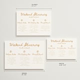 "Tribal Rythm" - Wedding Weekend Itinerary Cards in Amber by Selima Akhter - Formats Available