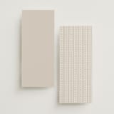 "Aspen Knoll" - Wedding Weekend Itinerary Cards in Linen by Amy Kross - Back of Card Options