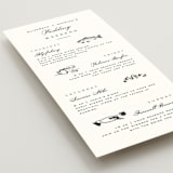"Aspen Knoll" - Wedding Weekend Itinerary Cards in Linen by Amy Kross - Detail