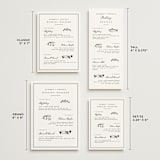 "Aspen Knoll" - Wedding Weekend Itinerary Cards in Linen by Amy Kross - Formats Available