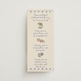 "Artisan Wedding" - Wedding Weekend Itinerary Cards in Sea by Chris Griffith - Front
