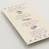 "Artisan Wedding" - Wedding Weekend Itinerary Cards in Sea by Chris Griffith - Detail