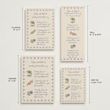"Artisan Wedding" - Wedding Weekend Itinerary Cards in Sea by Chris Griffith - Formats Available