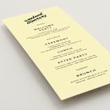 "Courthouse" - Wedding Weekend Itinerary Cards in Butter by Studio Suku - Detail