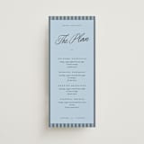"Tarte Tatin" - Wedding Weekend Itinerary Cards in Sky by Blustery August - Front