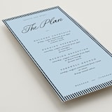 "Tarte Tatin" - Wedding Weekend Itinerary Cards in Sky by Blustery August - Detail