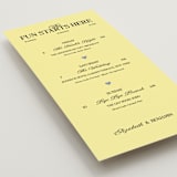 "The Eternal" - Wedding Weekend Itinerary Cards in Butter by Helena Vitto - Detail