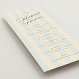 "Gilmore" - Wedding Weekend Itinerary Cards in Sky by Kristie Kern - Detail