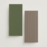 "Bowery" - Wedding Weekend Itinerary Cards in Olive by Kristie Kern - Back of Card Options