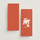 "bienvenida" - Wedding Weekend Itinerary Cards in Tomato by Inkblot Design - Back of Card Options