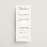 "Vintage Blue" - Wedding Weekend Itinerary Cards in Navy by Becky Nimoy - Front